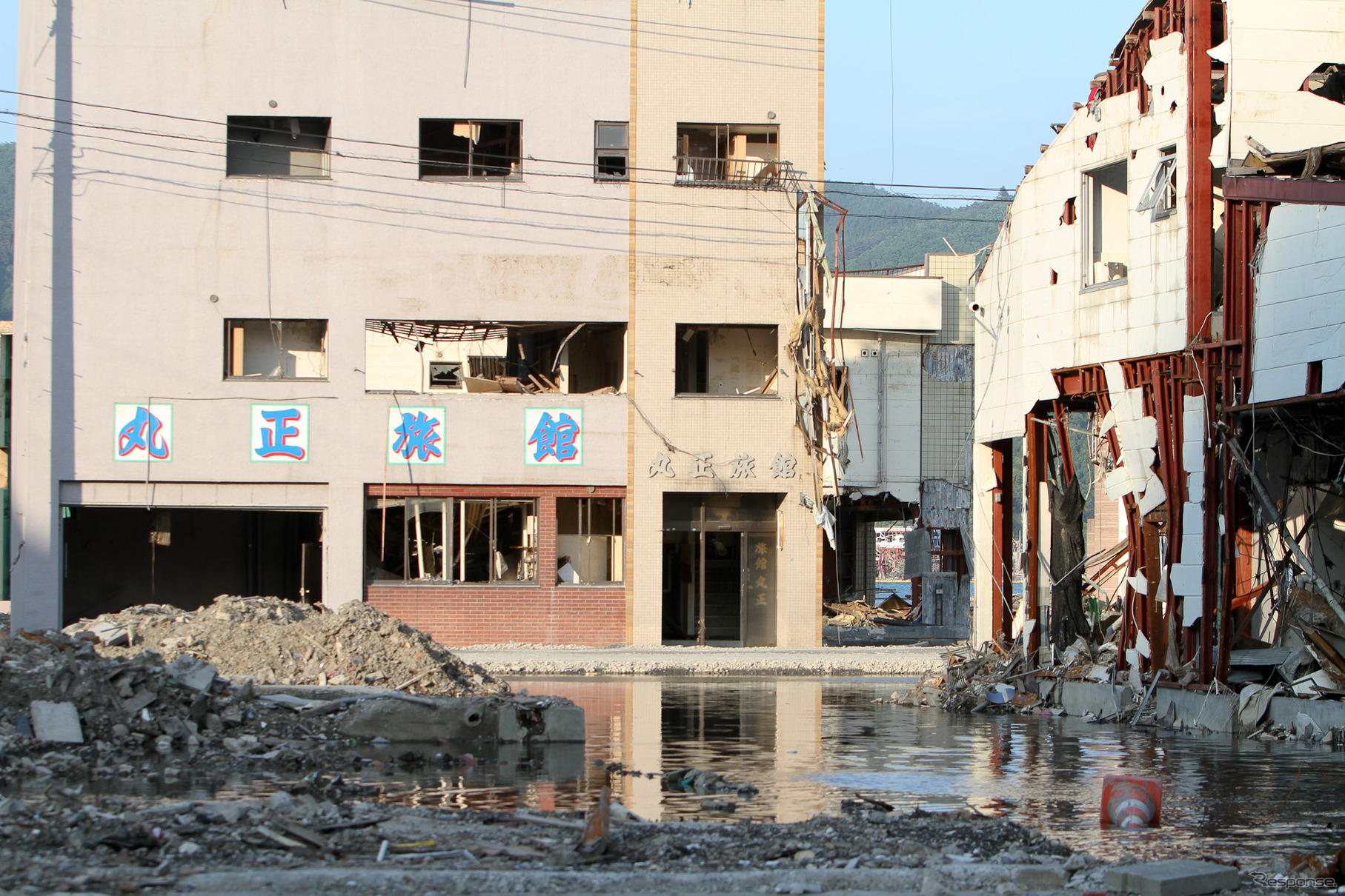 東日本大震災発生から3か月。宮城県女川町