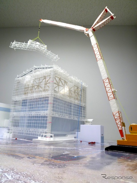 東京電力福島第一原子力発電所1号機原子炉建屋カバー計画（模型）