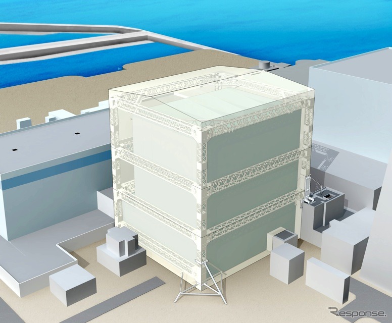 東京電力福島第一原子力発電所1号機原子炉建屋カバー計画（CG）