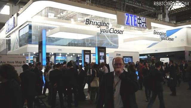 ZTEのブース