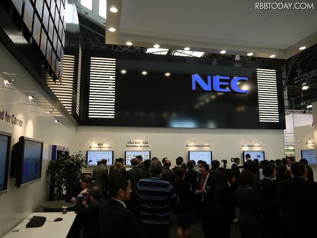 NECのブースの様子