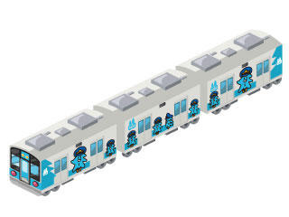 A列車で行こう for GREE × 青い森鉄道 青い森701系モーリーカラー