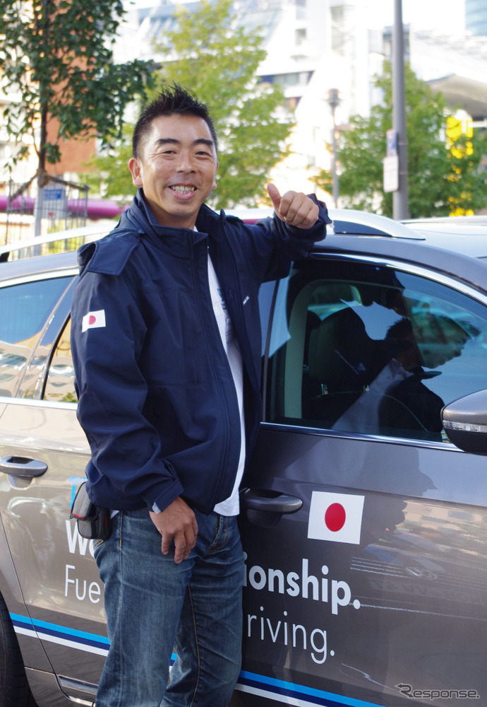 石井昌道氏はパサートヴァリアント・ブルーモーションテクノロジーで参加