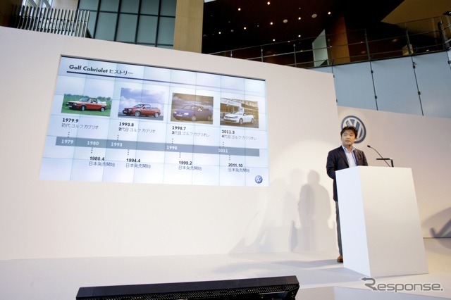 VWゴルフカブリオレ日本発表