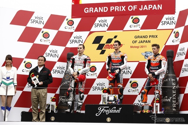 MotoGP日本GP表彰台（ツインリンクもてぎ）