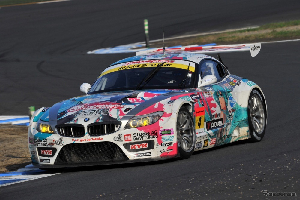 痛車マシンの＃4初音ミクBMW谷口/番場組がGT300チャンピオン獲得