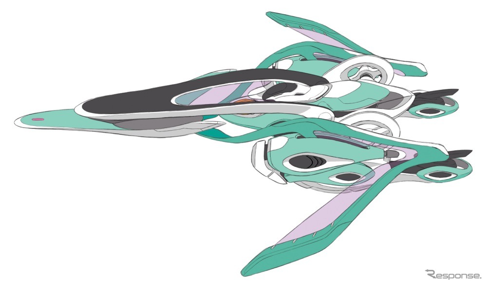 「ウォクス・アウラ」日産自動車 大須田貴士氏によるデザイン画