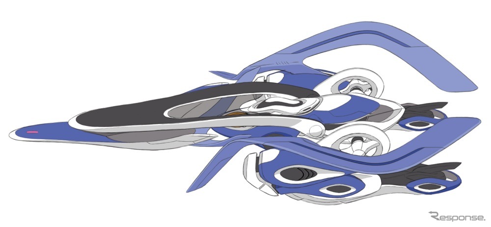 「ウォクス・リンファ」日産自動車 大須田貴士氏によるデザイン画