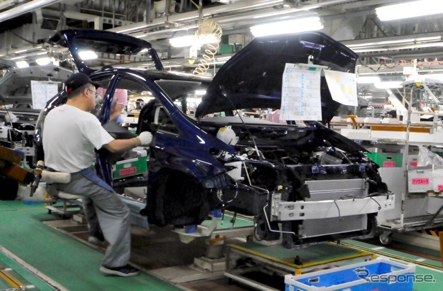 タイの洪水被害は、国内生産にも影響が出始めた（参考画像：トヨタ自動車堤工場）