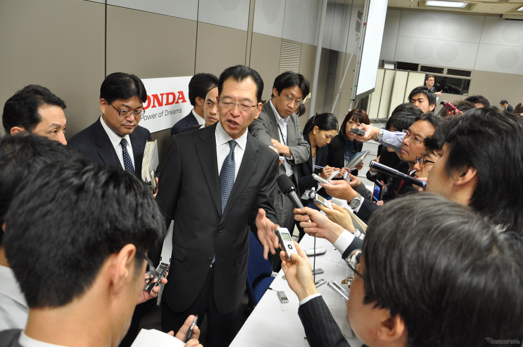 ホンダの中間決算発表
