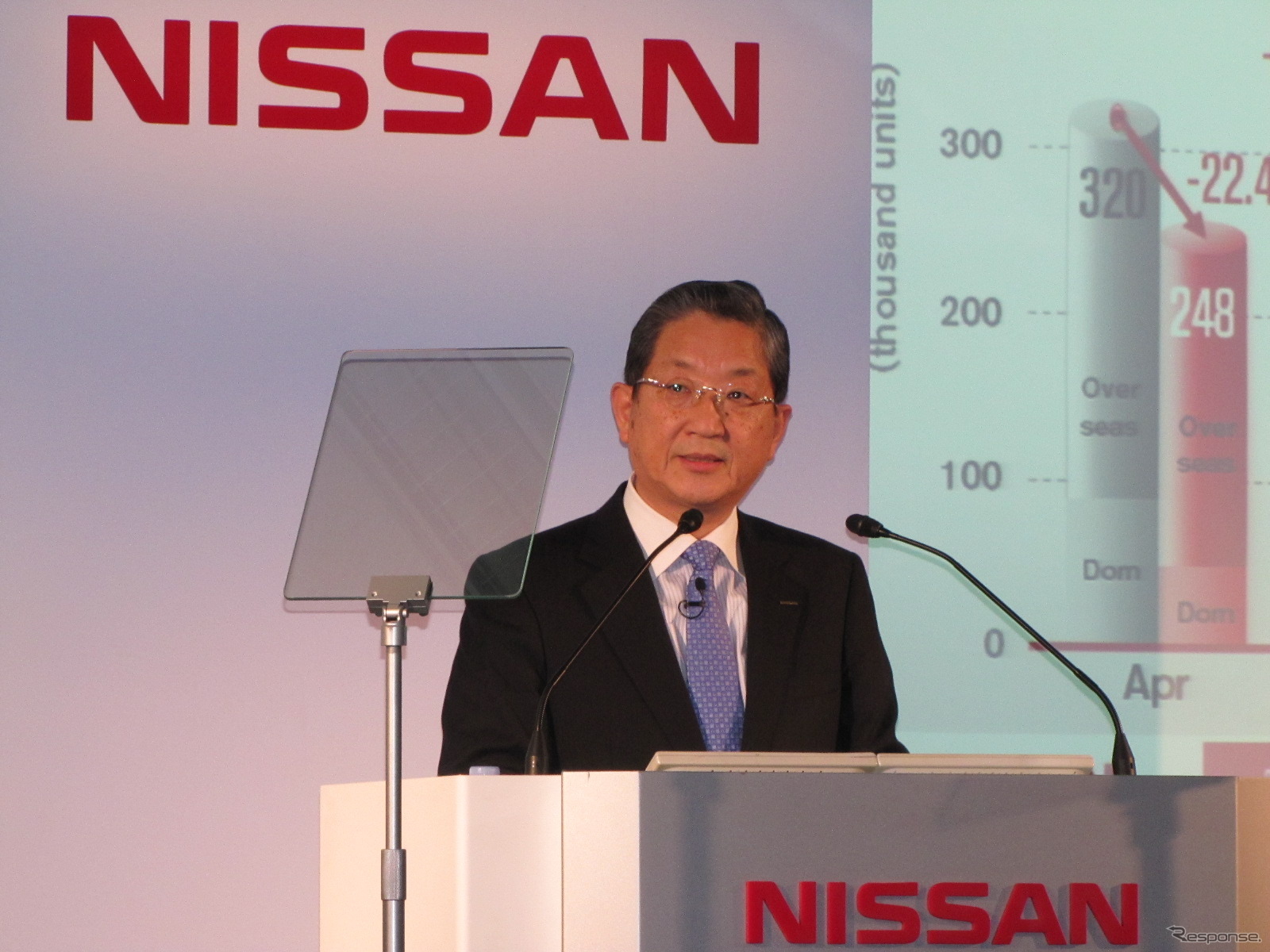 日産志賀COO、営業利益7.5％減でも「評価できる数字」