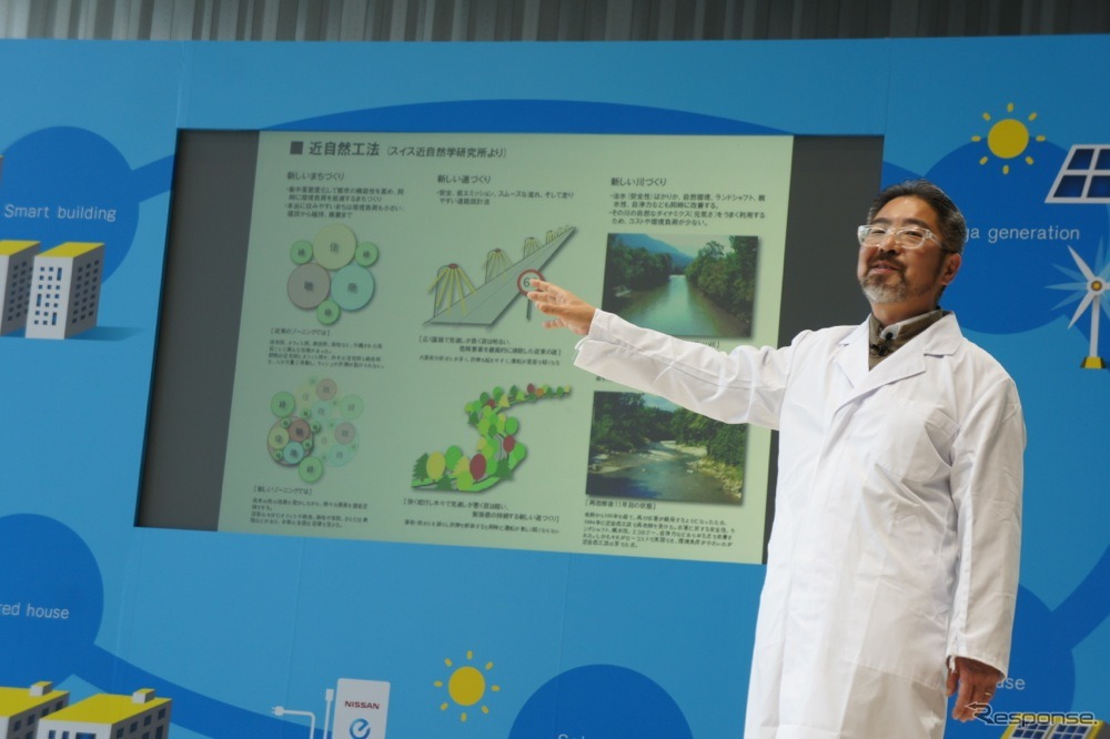 日産 PIVO 3 先行公開…赤池先生とメガネ助手による講義