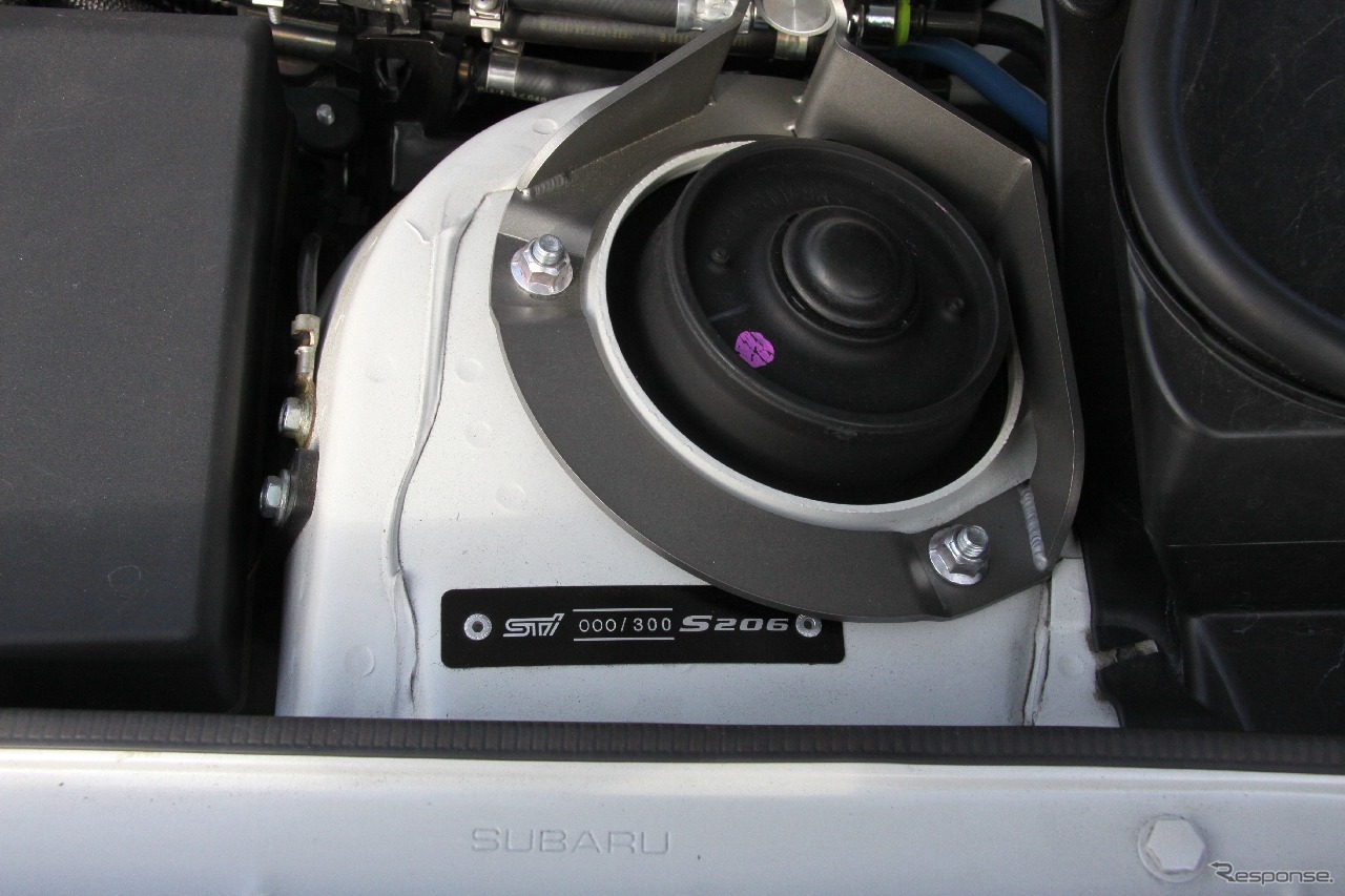 アッパーマウント部のS206のシリアルナンバー