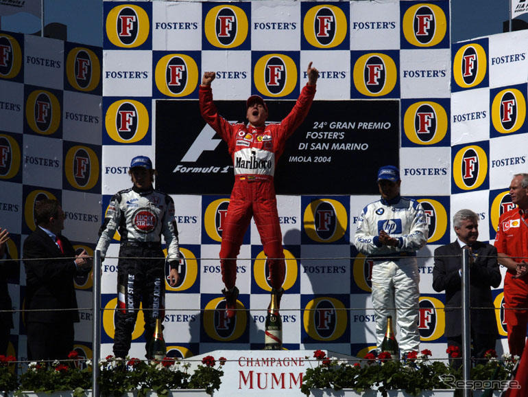 【F1サンマリノGP】リザルト…シューマッハまた勝った、ホンダのバトン2位