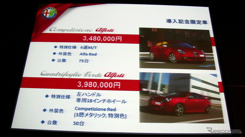 【アルファロメオ ジュリエッタ 日本発表】147以上の成功を目指す［動画］ 