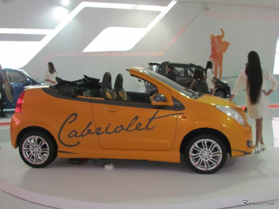 マルチスズキが出品したコンセプトカー、A-スター カブリオレ（デリーモーターショー12）