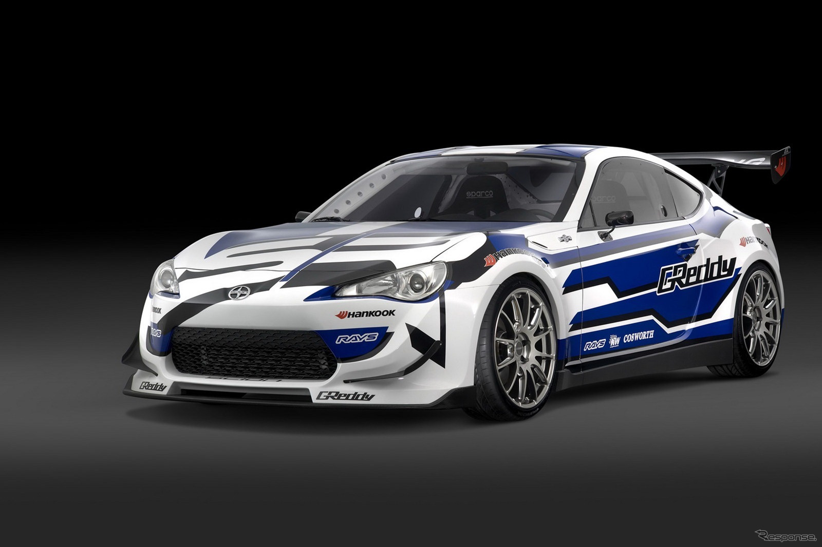 2012年の米国フォーミュラドリフトシリーズに参戦するサイオンFR-S（日本名：トヨタ86）のレーシングカー（デトロイトモーターショー12）