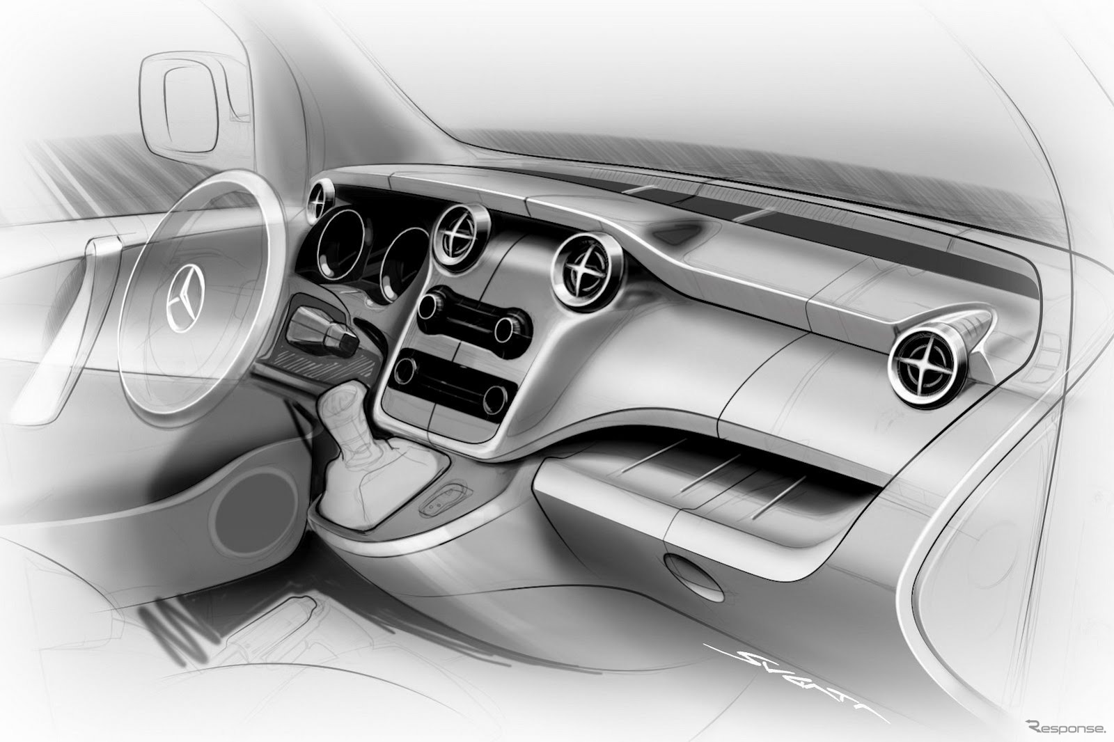 メルセデスベンツの次世代商用車、CITANのイメージスケッチ