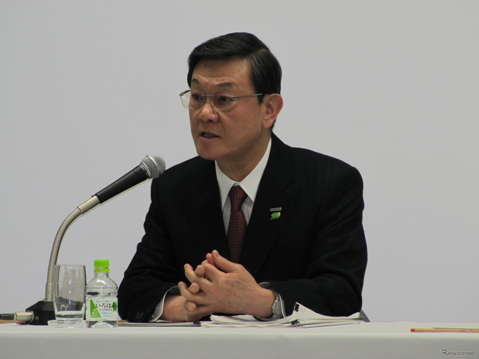 パナソニック2012年3月期第3四半期決算、大坪文雄社長。