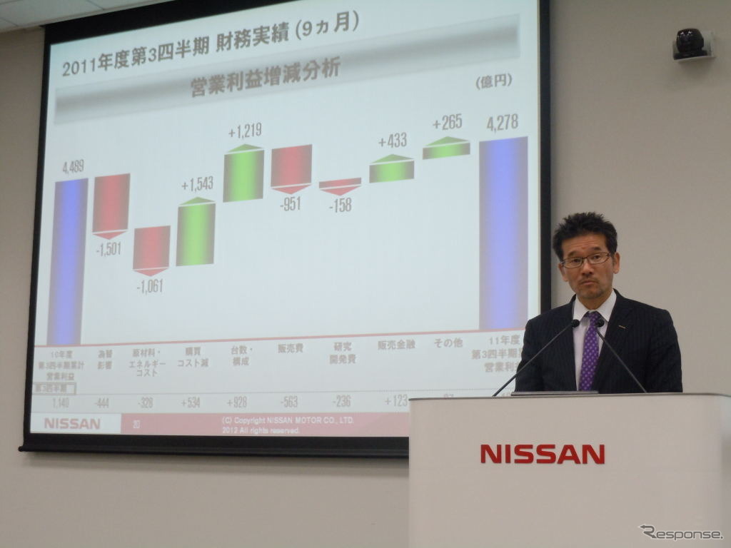 日産自動車決算会見