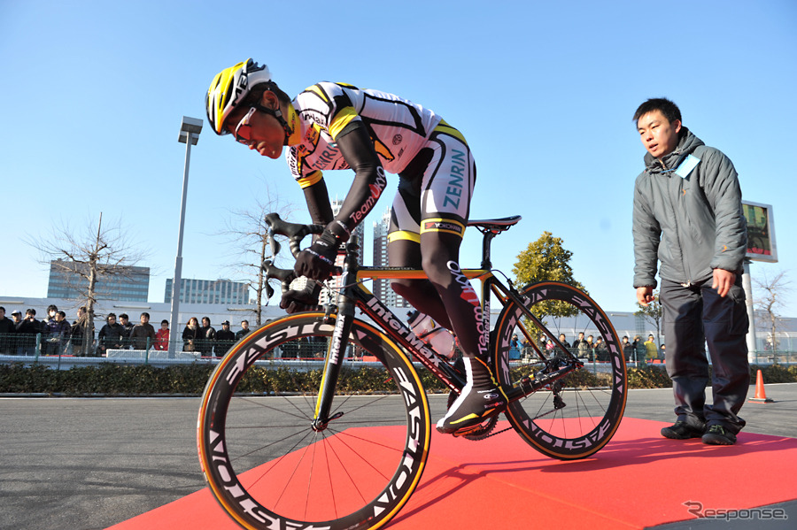 発表会とともにデモ走行も行なわれた（2月18日）