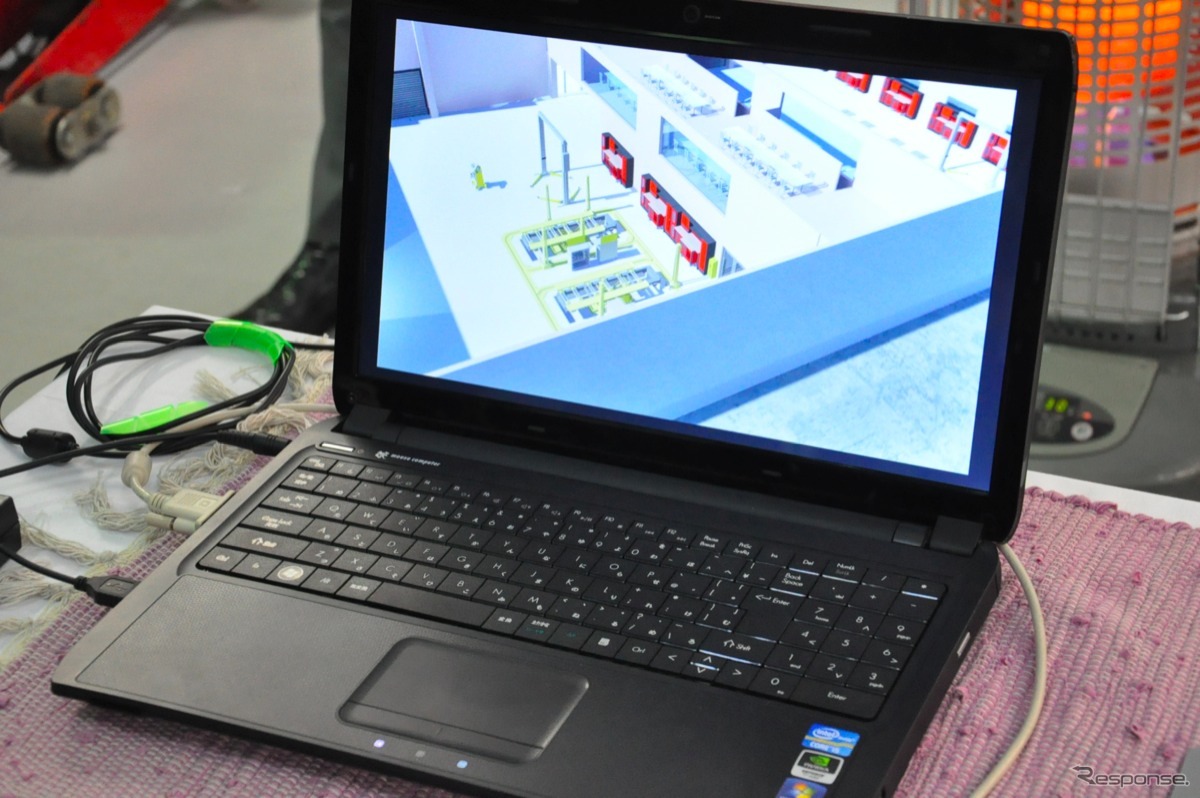 エムエスジャパンの発表会。溶接のデモを行なうなど、来場者に向けて、同社が扱う機器が紹介された