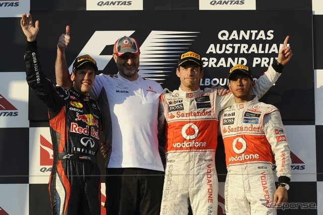 F1オーストラリアGP表彰台