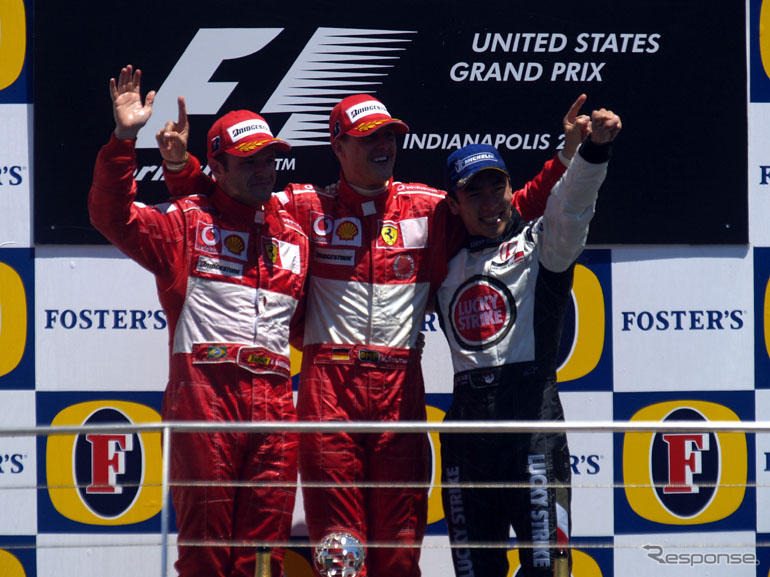 【ホンダF1】シューマッハ…佐藤琢磨の表彰台は優勝に値する