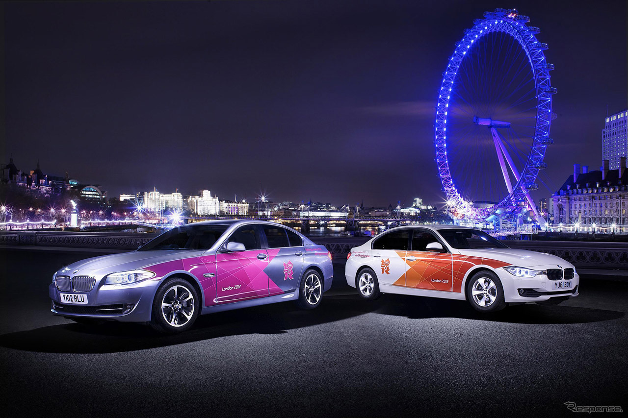 BMWのロンドン五輪公式車両、5シリーズと3シリーズ