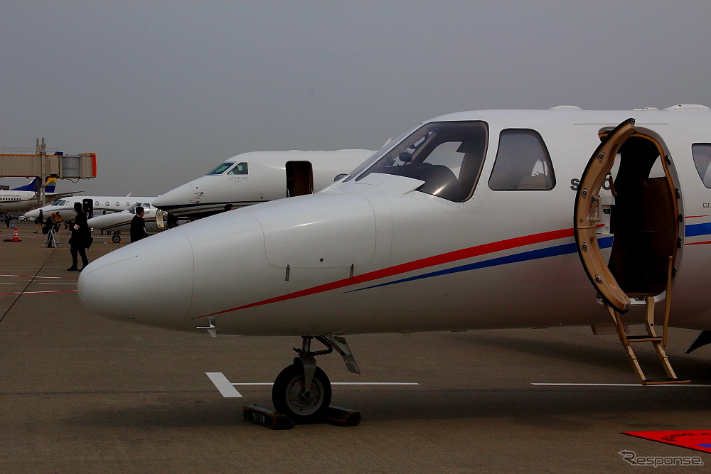 報道公開では朝日航洋・静岡エアコミュータ・中日本航空・日本エアロスペース・丸紅エアロスペース・エアバスジャパン・双日・森ビルシティエアサービスなどの実機がデモ展示された