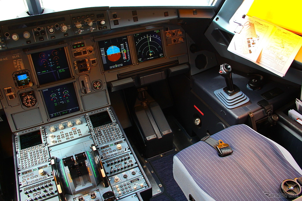 アル・ジャービル・アビエーションのエアバスA318エリート（ACJ318）のコックピット