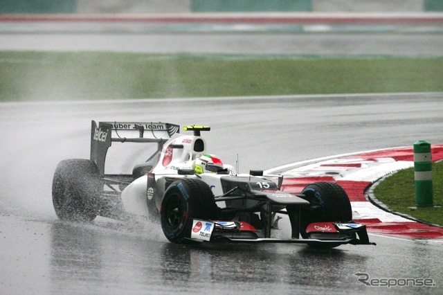 ペレス（ザウバー、F1マレーシアGP）