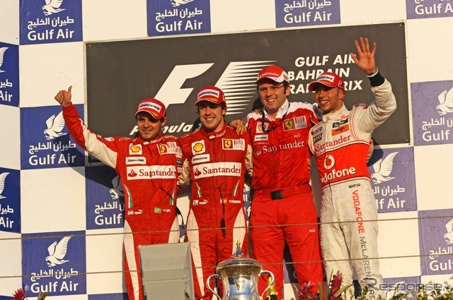 2010年F1バーレーンGP、優勝はアロンソ（フェラーリ）