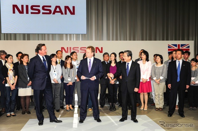 英国キャメロン首相日産本社訪問（4月10日）