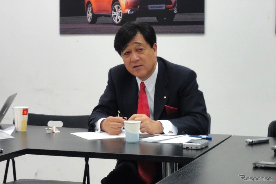 三菱益子社長（北京モーターショー12）