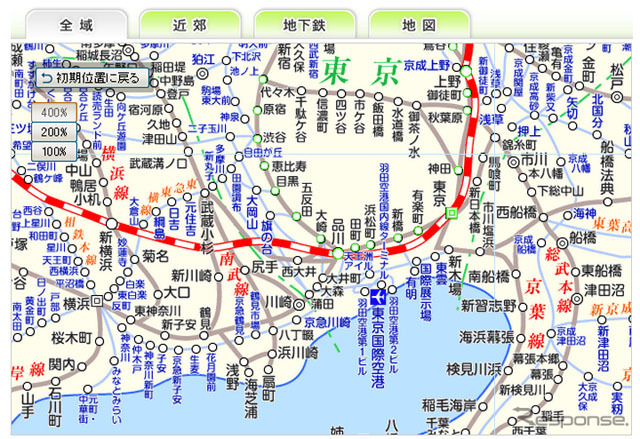 マピオン、「駅検索」と「路線図」を統合