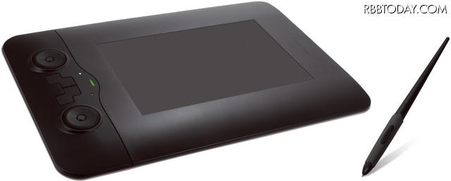 「Sirius W Tablet」（型番：PTB-S3BK）のペンタブレット本体と付属の専用ペン