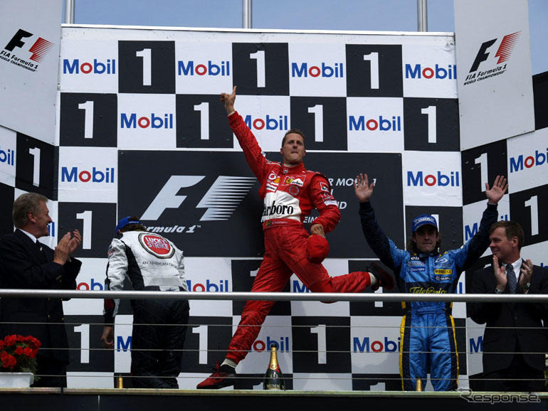 【F1ドイツGP】決勝…優勝シューマッハより2位ホンダ!!