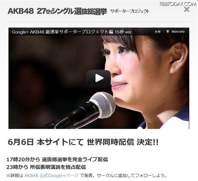 AKB48選抜総選挙+1サイト