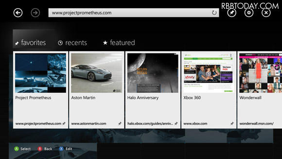 Internet Explorer for Xbox