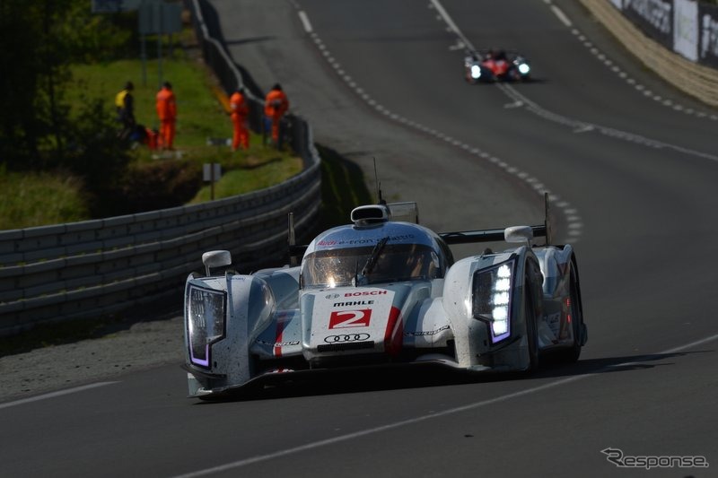 【ルマン24時間 2012】トヨタ・ハイブリッドが日産車にヒット、そして息絶える［動画］