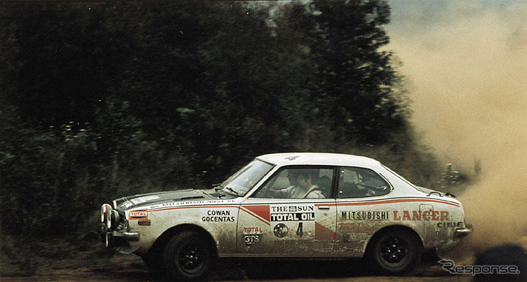 【三菱WRCヒストリー】1976年、ランサー表彰台独占
