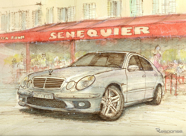 ヤナセ取扱い車の風景画展示会