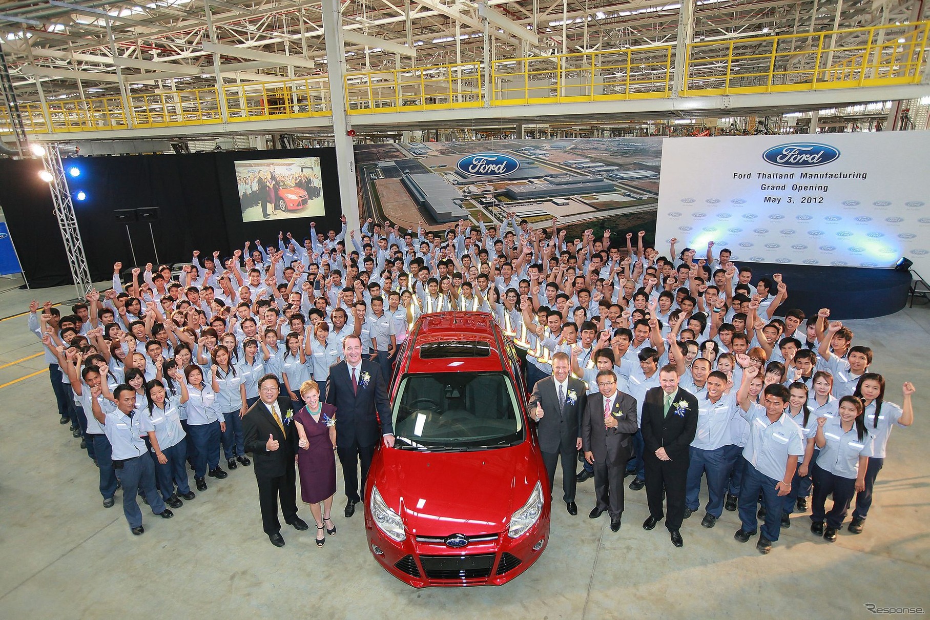 フォードモーターのタイ新工場で生産が開始された新型フォーカス