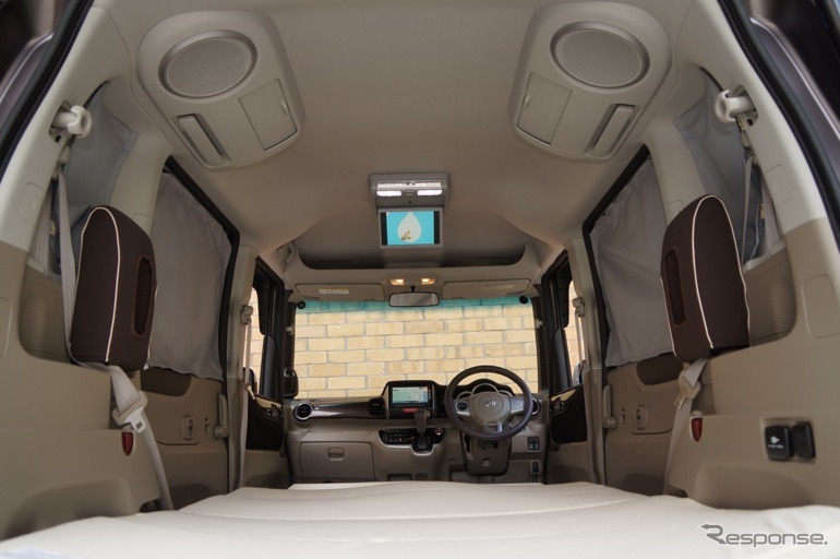【ホンダ N BOX+ 発表】車中泊アイテムも発売…写真蔵