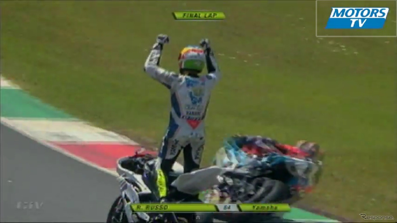 イタリア・ロードレース選手権でのRiccardo Russo選手
