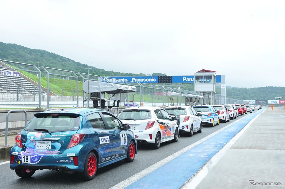 ヴィッツレース関東第三戦のようす