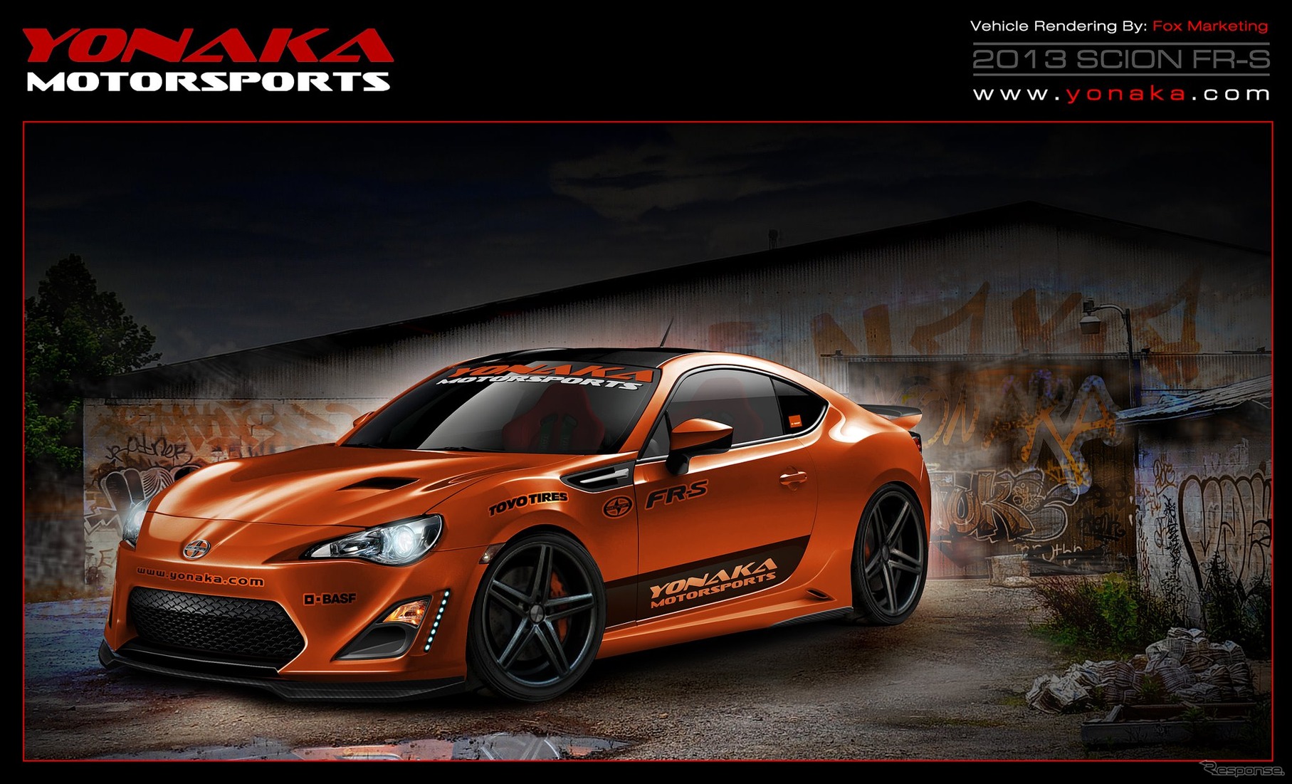 米国のフォックスマーケティング社がトヨタ86（北米名：サイオンFR-S)のカスタマイズを予告