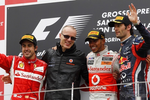 2011年F1ドイツGP表彰台