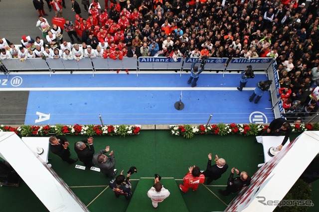 2011年F1ドイツGP表彰台